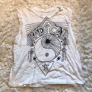 👽”radical” white tank from Urban Outfitters👻